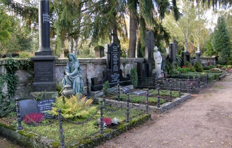 Abräumung von Erdreihengräbern auf dem Friedhof Schierstein